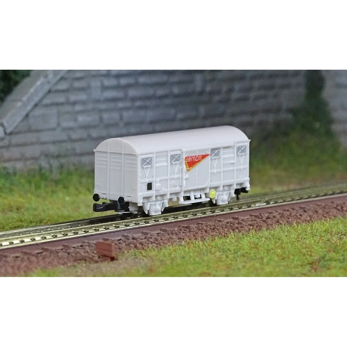Azar W02-SNG Covered Wagon G4, SNCF, Grey, SERNAM, Z scale - AZAR_W...
