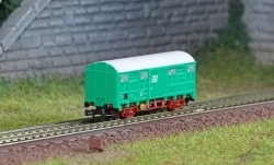 Azar W02-FR Covered Wagon G4, SNCF, Green, Freight, Z scale