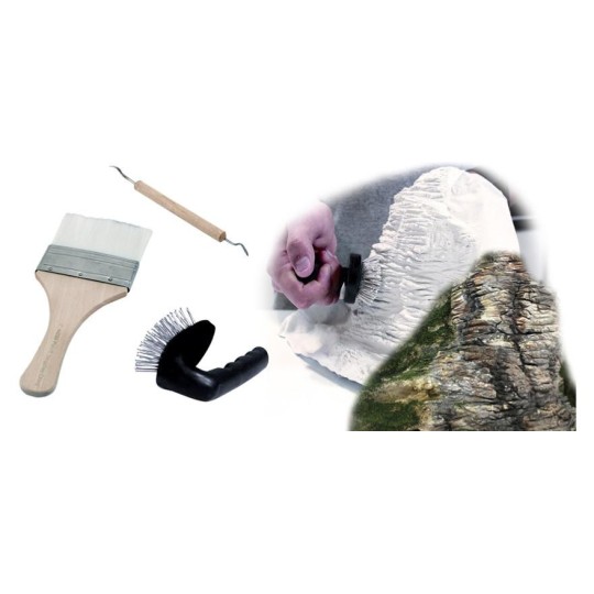 WC_1185-Woodland Scenics C1185 Set of 3 rock carving tools