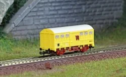 Azar W02-VA Wagon couvert G4, SNCF, Jaune, transport bovins, échelle Z AZAR Models AZAR_W02-VA - 1