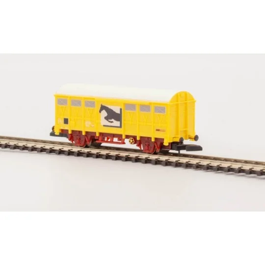 AZAR_W02-CH-Azar W02-CH Covered Wagon G4, SNCF, Yellow, horse transport, Z scale