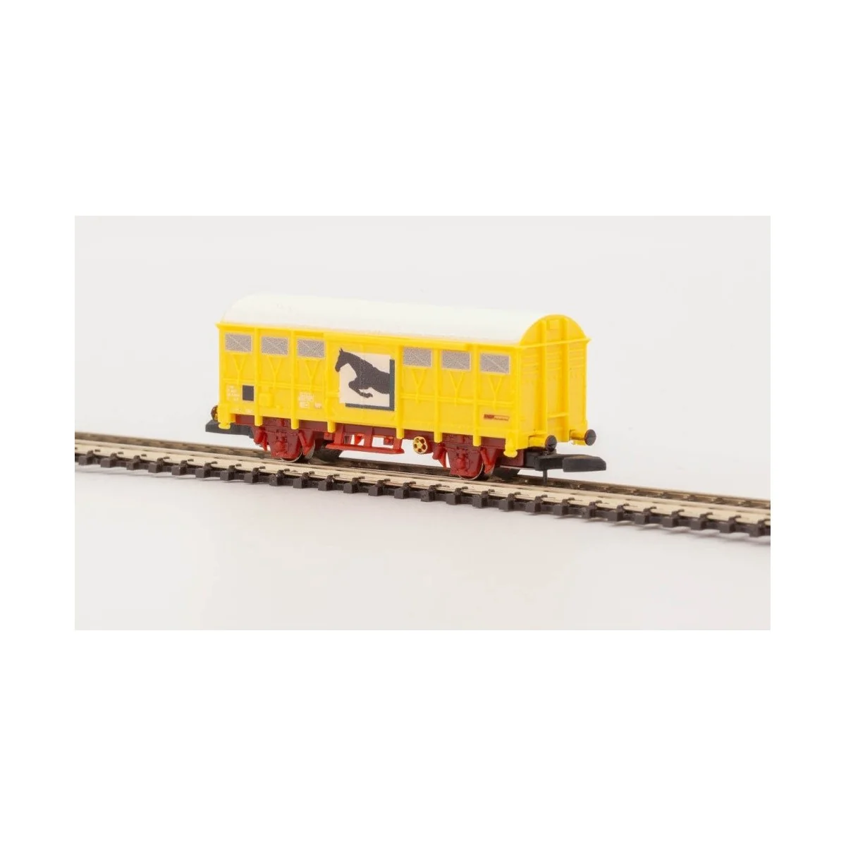Azar W02-CH Wagon couvert G4, SNCF, Jaune, transport chevaux, échelle Z AZAR Models AZAR_W02-CH - 3