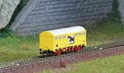 Azar W02-CH Wagon couvert G4, SNCF, Jaune, transport chevaux, échelle Z AZAR Models AZAR_W02-CH - 1