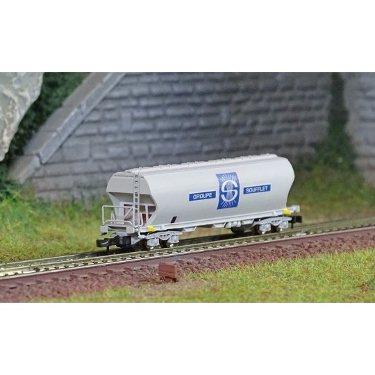 AZAR_W01-SF1-Azar W01-SF1 Bogie hopper wagon, SNCF, SOUFFLET ep.IV, Z scale