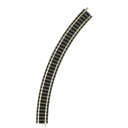Fle_9125-Fleischmann 9125 Rail avec ballast courbe R2, 45°