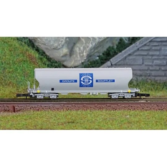 AZAR_W01-SF1-Azar W01-SF1 Wagon trémie à bogies, SNCF, SOUFFLET ep.IV, échelle Z