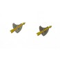 XB-550-Ree Models XB550 Set of 2 Gold Arrow Plates