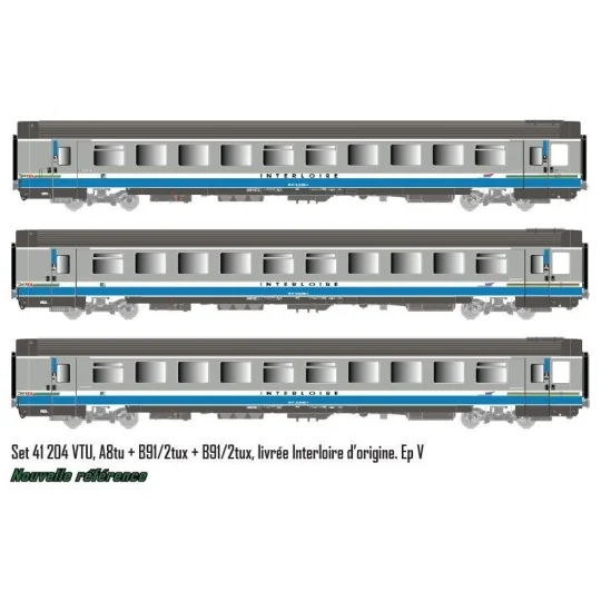 Lsm_41204-LS Models 41204 Set de 3 voitures VTU A8/B91/B91, Interloire origine