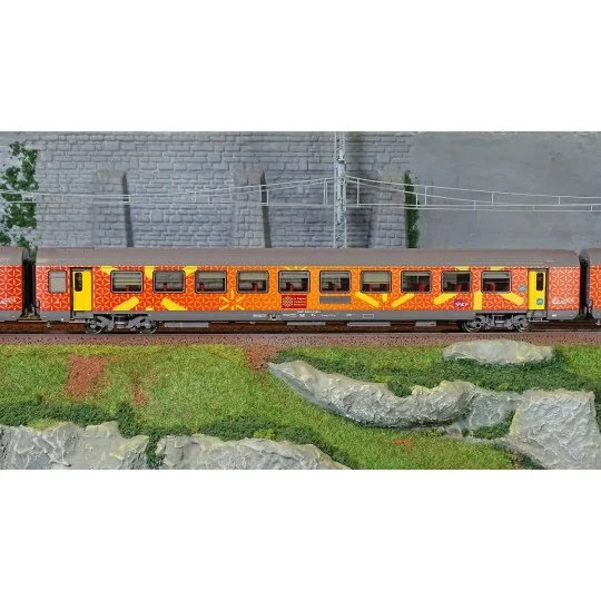 Lsm_41210-LS Models 41210 Set de 3 voitures VTU région Languedoc Roussillon, décoration Carmillon rouge