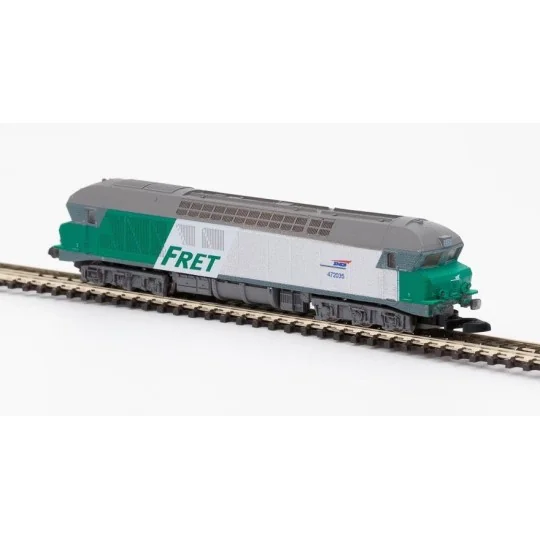 AZAR_L02-FR1A-Azar L02-FR1A CC 72035 diesel locomotive, SNCF, FRET livery, Z scale