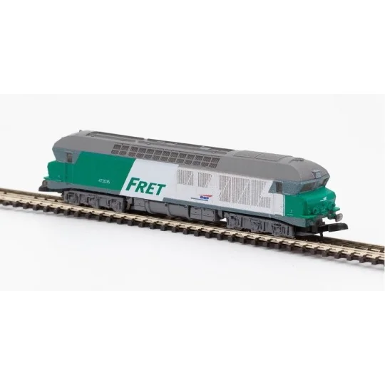 AZAR_L02-FR1A-Azar L02-FR1A CC 72035 diesel locomotive, SNCF, FRET livery, Z scale