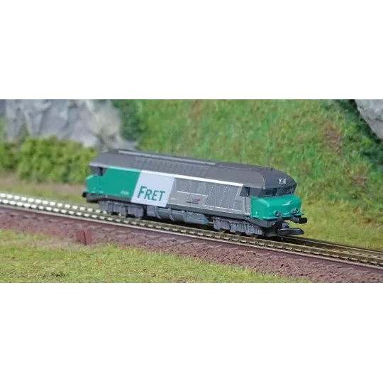 AZAR_L02-FR1A-Azar L02-FR1A CC 72035 diesel locomotive, SNCF, FRET livery, Z scale
