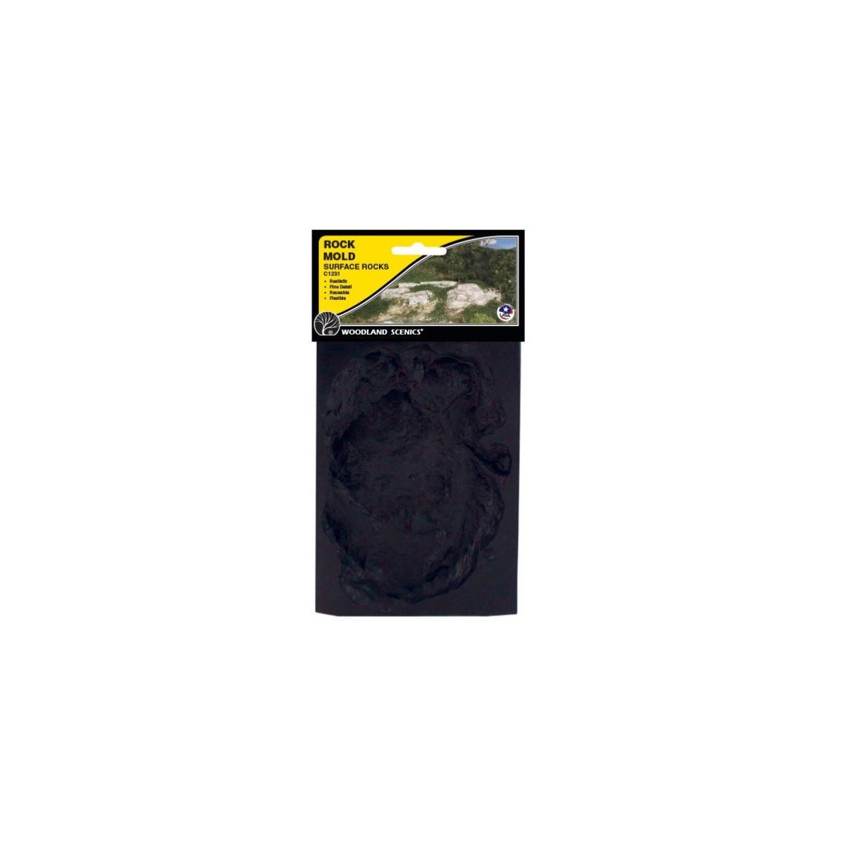 Woodland Scenics C1237 Mold for wind-eroded rocks - Woodland Scenic... Woodland Scenics C1237 Mold for wind-eroded rocks - Woodland Scenic...