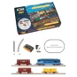 AZAR_AZP01-Azar AZP01 Coffret de départ train de marchandises, locomotive BB 67400 bleue SNCF, échelle Z