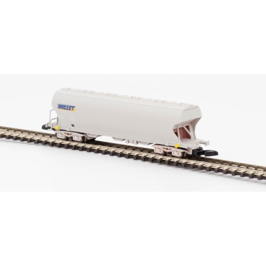 AZAR_W01-MI1-Azar W01-MI1 Wagon trémie à bogies, SNCF, MILLET, échelle Z