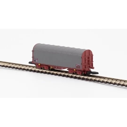 Azar W03-SL3 Set of 3 short covered wagons with SHIMMS-type bogies,... AZAR_W03-SL3-Azar W03-SL3 Set of 3 short covered wagons with SHIMMS-type bogies, SNCF, without logo, Z scale