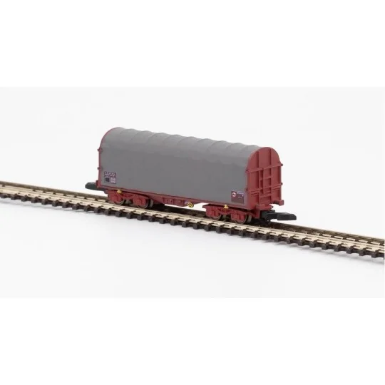 Azar W03-SL3 Set of 3 short covered wagons with SHIMMS-type bogies,... AZAR_W03-SL3-Azar W03-SL3 Set of 3 short covered wagons with SHIMMS-type bogies, SNCF, without logo, Z scale