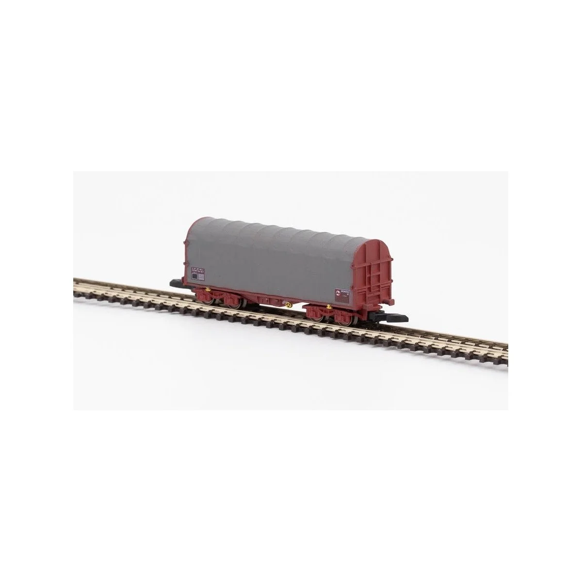 Azar W03-SL3 Set of 3 short covered wagons with SHIMMS-type bogies,... Azar W03-SL3 Set of 3 short covered wagons with SHIMMS-type bogies,...