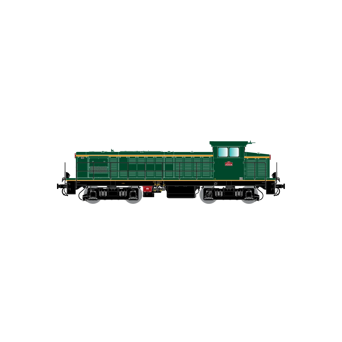 R37 HO41032DS 040 DE 131 diesel locomotive, SNCF, green livery with...