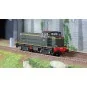 R37_HO41033-R37 HO41033 040 DE 132 diesel locomotive, SNCF, green livery with orange stripes, La Plaine depot