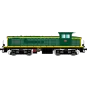 R37_HO41034-R37 HO41034 BB 63137 diesel locomotive, SNCF, green livery with yellow stripes, La Plaine depot