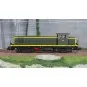 R37_HO41034-R37 HO41034 BB 63137 diesel locomotive, SNCF, green livery with yellow stripes, La Plaine depot
