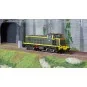 R37_HO41034-R37 HO41034 BB 63137 diesel locomotive, SNCF, green livery with yellow stripes, La Plaine depot