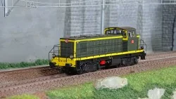 R37 HO41034 Locomotive diesel BB 63137, SNCF, livrée verte et bandes jaunes, dépôt La Plaine Rail 37 - R37 R37_HO41034 - 1