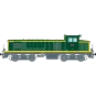 R37_HO41035DS-R37 HO41035DS BB 63134 diesel locomotive, SNCF, green livery with yellow stripes, Achères depot, digital sound