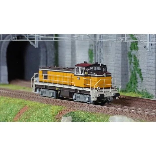 R37_HO41036DS-R37 HO41036DS BB 63136 diesel locomotive, SNCF, orange livery, Nice depot, digital sound