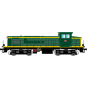R37_HO41037-R37 HO41037 SNCF BB 63138 diesel locomotive, green livery with yellow stripes, Les Aubrais depot