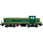 R37_HO41037-R37 HO41037 SNCF BB 63138 diesel locomotive, green livery with yellow stripes, Les Aubrais depot