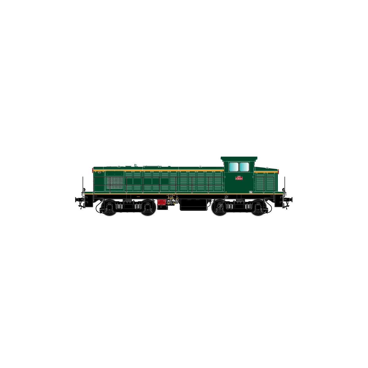 R37 HO41102DS 040 DE 577 diesel locomotive, SNCF, green livery with...