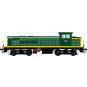 R37_HO41103DS-R37 HO41103DS Locomotive diesel 040 DE 608, SNCF, livrée verte et bandes jaunes, dépôt Caen, digital sonorisée