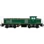R37_HO41104-R37 HO41104 Locomotive diesel 040 DE 704, SNCF, livrée verte et bandes oranges, dépôt Noisy