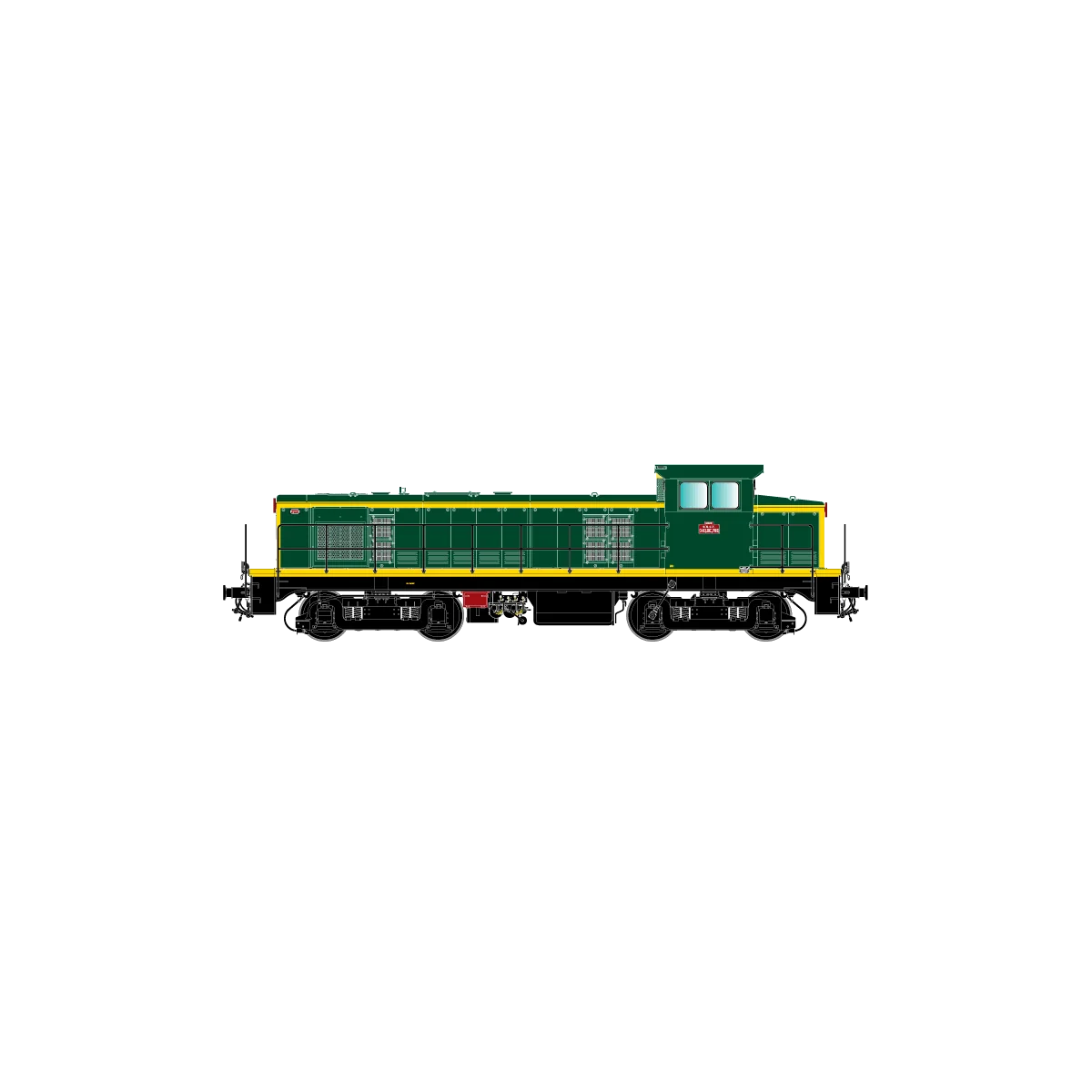 R37 HO41105DS 040 DE 785 diesel locomotive, SNCF, green livery with...