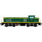 R37_HO41105DS-R37 HO41105DS 040 DE 785 diesel locomotive, SNCF, green livery with yellow stripes, Montargis depot, digital sound system