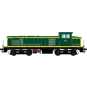R37_HO41105-R37 HO41105 040 DE 785 diesel locomotive, SNCF, green livery with yellow stripes, Montargis depot