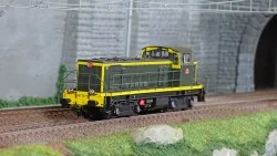 R37 HO41105 Locomotive diesel 040 DE 785, SNCF, livrée verte et bandes jaunes, dépôt Montargis Rail 37 - R37 R37_HO41105 - 1