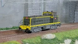 R37 HO41106DS Locomotive diesel BB 63510, SNCF, livrée verte et bandes jaunes, dépôt Rennes, digital sonorisée Rail 37 - R37 R37