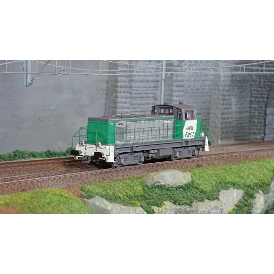 R37_HO41107DS-R37 HO41107DS Locomotive diesel BB 63789, SNCF, livrée FRET, dépôt Lyon-Vaise, digital sonorisée