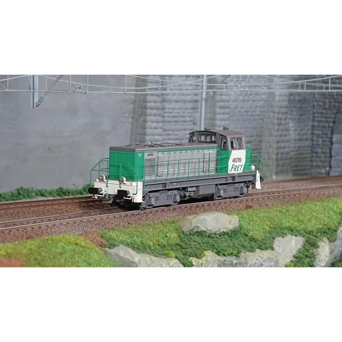 R37 HO41107DS SNCF BB 63789 diesel locomotive, freight livery, Lyon...