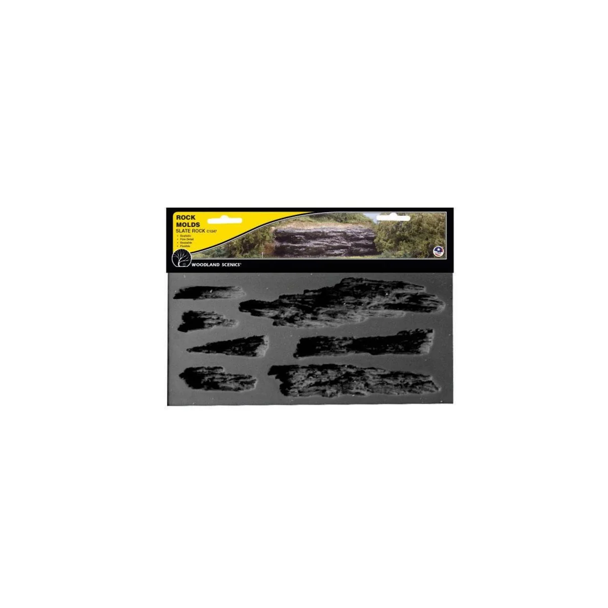 Woodland Scenics C1247 Mold for rocks, strata - WC_1247