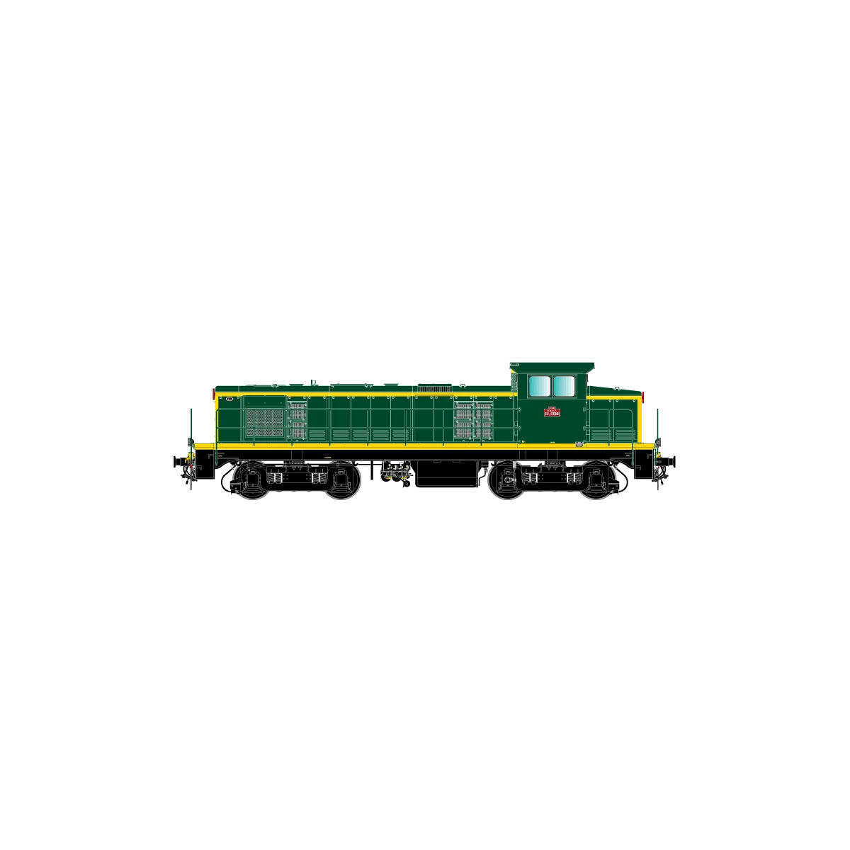 R37 HO41111DS BB63901 1.5kV diesel locomotive, SNCF, green livery w...