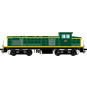 R37_HO41111DS-R37 HO41111DS Locomotive diesel BB63901 1.5Kv, SNCF, livrée verte et bandes jaunes, dépôt La Plaine, digital sonorisée