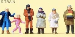 Preiser 14037 figures, passers-by in winter clothes - Preiser - Pre...