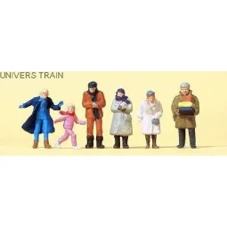 Preiser 14037 figures, passers-by in winter clothes - Preiser - Pre...