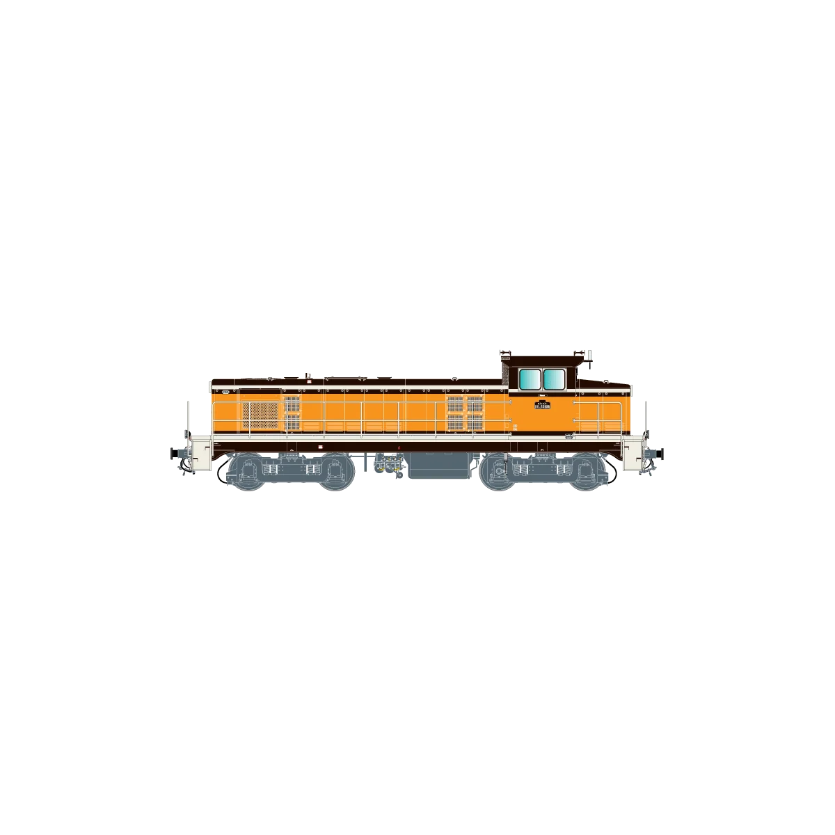 R37 HO41112 SNCF BB 63926 diesel locomotive, Orange livery, Villene...