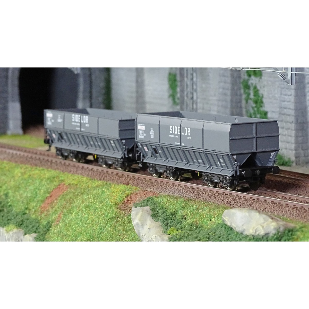 LS Models 31101 Set of 2 Hopper Wagons DM + DMH, SIDELOR - Lsm_31101