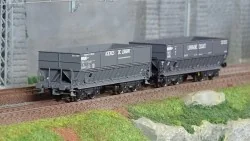 LS Models 31103 Set of 2 DM Hopper Wagons, Longwy Steel Works and L...